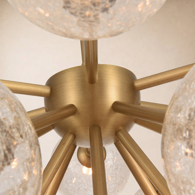 Elowen Glass Globe Cluster Chandelier 24"D