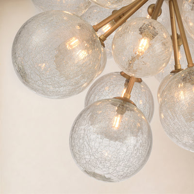 Elowen Glass Globe Cluster Chandelier 24"D
