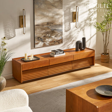 Devon Oak Media Console  70.8"
