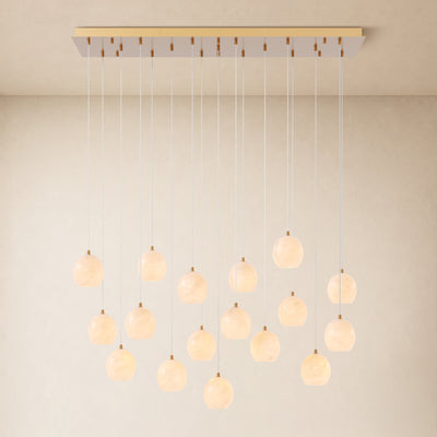 Quorvyn Resin Globe Linear Chandelier 