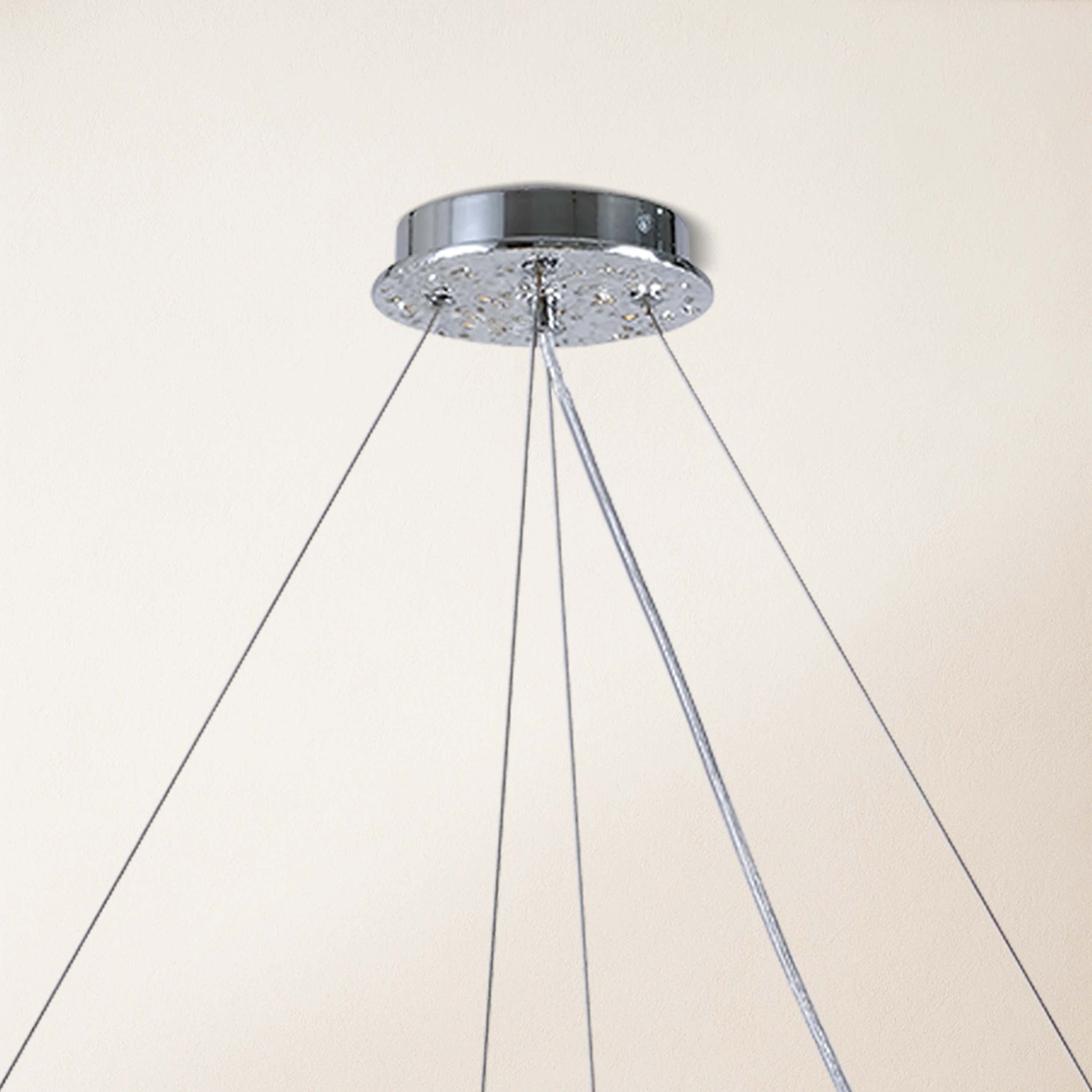 Shiro Noda Crystal Tree Branch Linear Chandelier 72"W