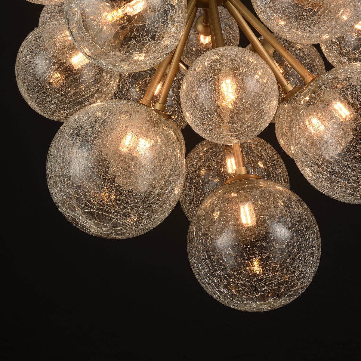 Elowen Glass Globe Cluster Chandelier 24"D