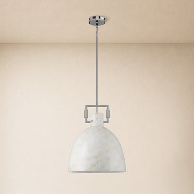 Lioren Resin Dome Pendant Light 18"D