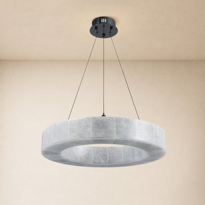 Soluna Alabaster Custom Round Chandelier