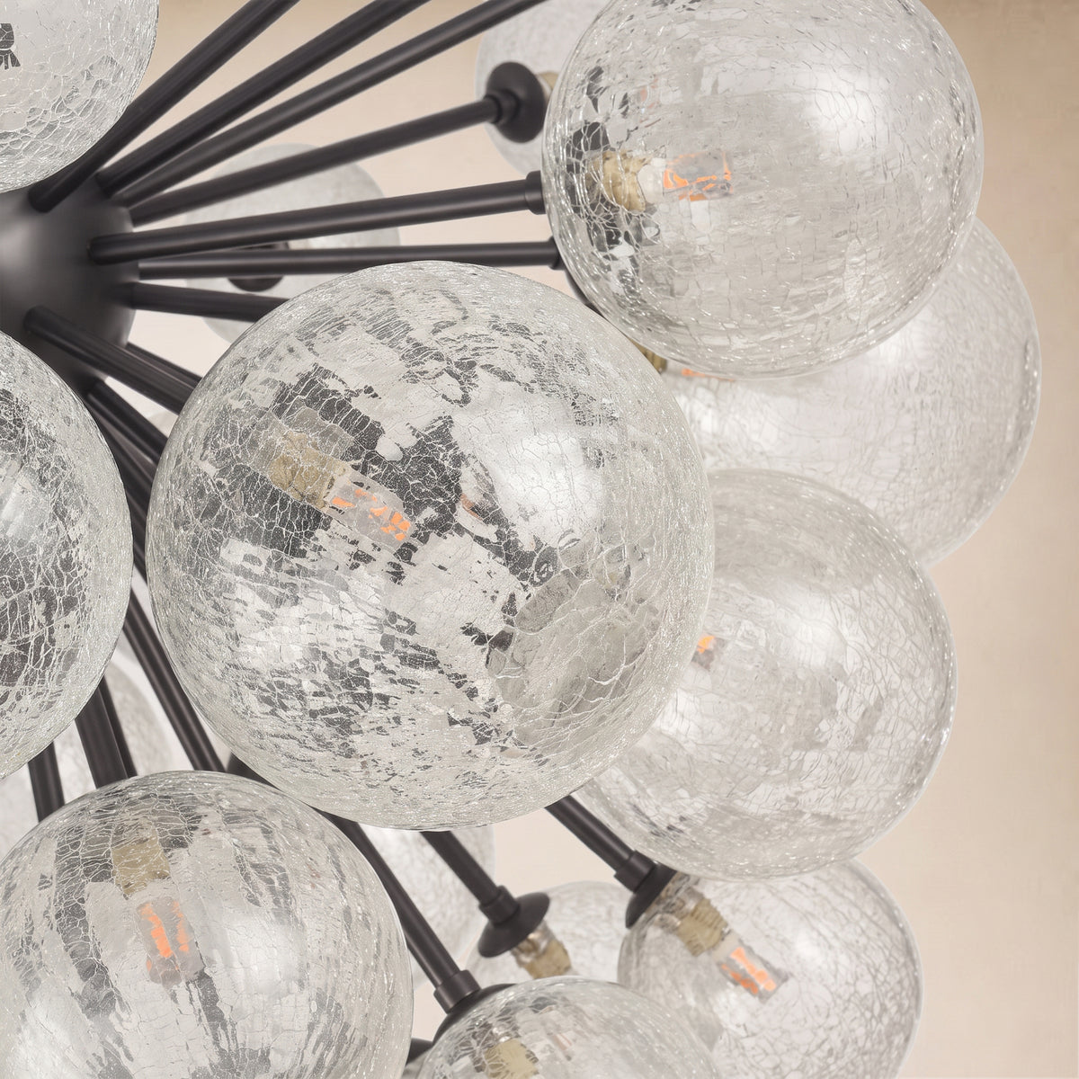 Elowen Glass Globe Cluster Chandelier 24"D