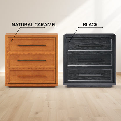 Alvar 95″ Oak 9-Drawer Chest(Set of 3)