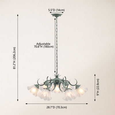 GlowMuse Crystal Round Chandelier 27"