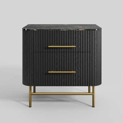 Ewan Sintered Stone Nightstand 26"W