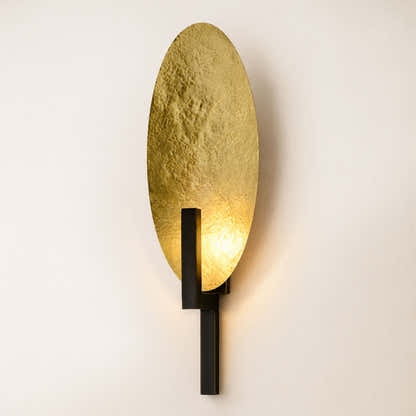 Solveta Metal Hammered Oval Wall Sconce