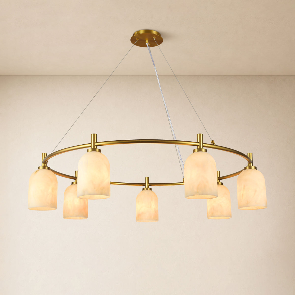 Axis Resin Ring Chandelier 40"D