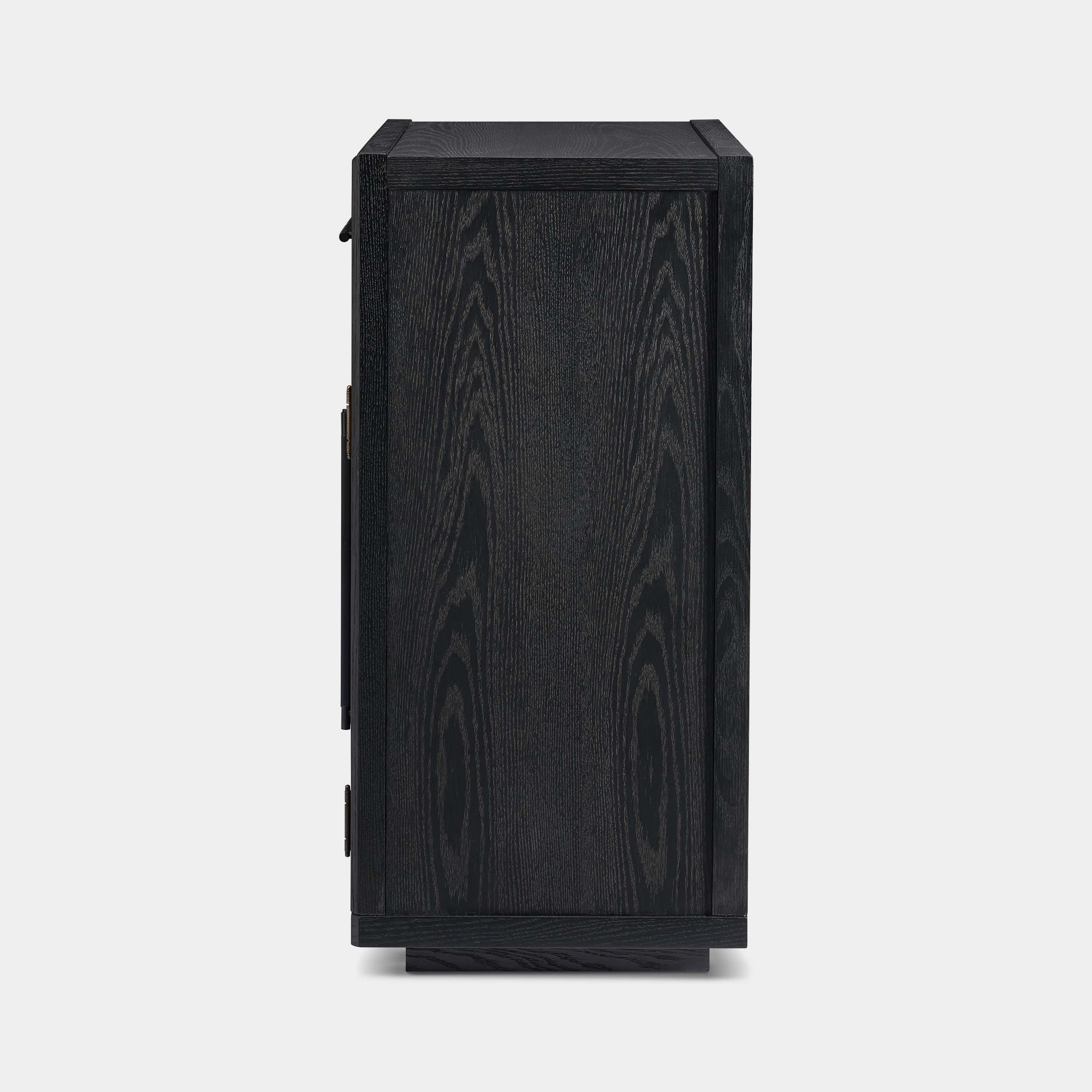 Alvar Arched 32" Oak Storage Cabinet with Drawers