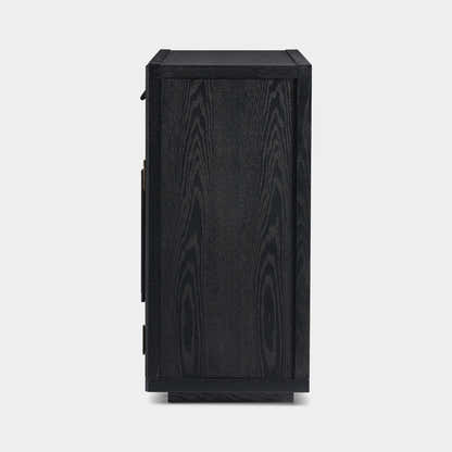 Alvar Arched 32" Oak Storage Cabinet with Drawers