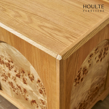 Aurora Oak Media Console 80"