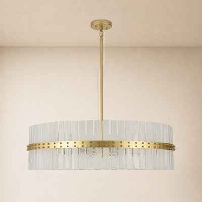 Mariselle Bubble Glass Round Chandelier 40"D