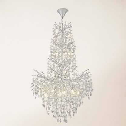 Frostleaf Crystal Cascade Grand Staircase Chandelier 61"H
