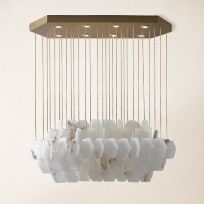 Talan Natural Alabaster Modern Chandelier 32''W