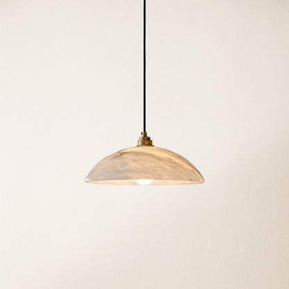 Dadaly Alabaster Modern Small Art Pendant 12"D