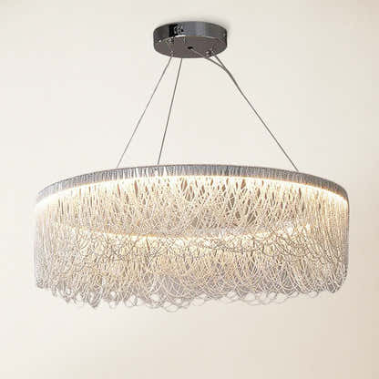 Teresa Cadena Tassel Modern Ring Chandelier 32"D