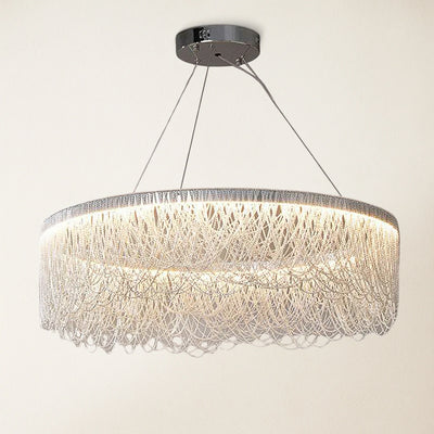 Teresa Cadena Tassel Modern Ring Chandelier 24"