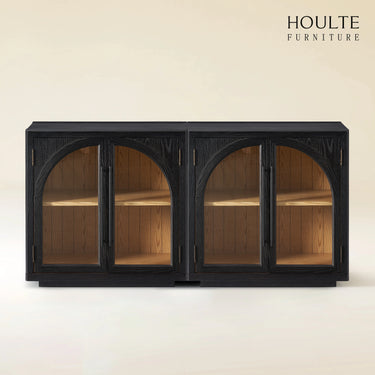 Alvar Arched Oak  Media Console（Set of 2）