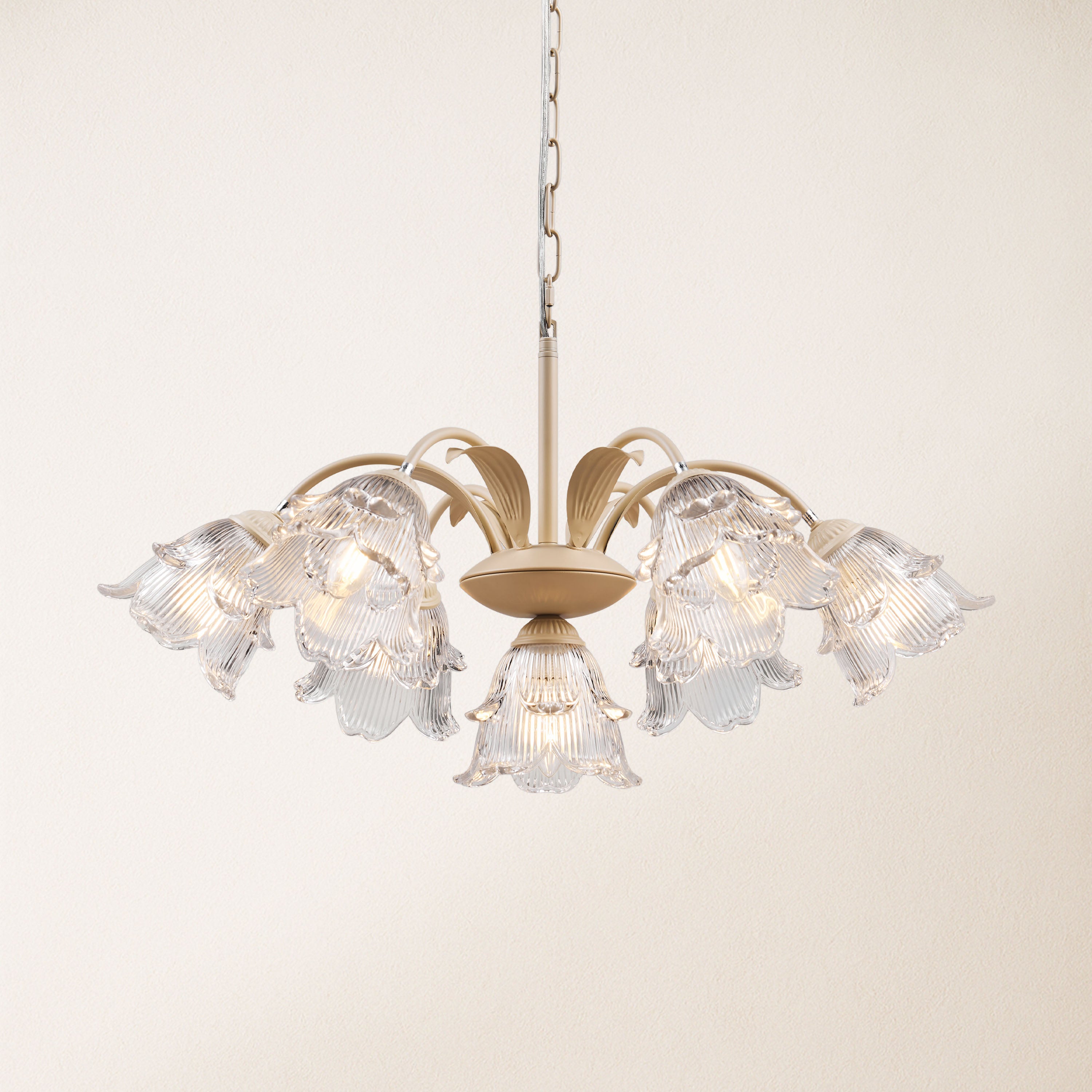 GlowMuse Crystal Round Chandelier 27"