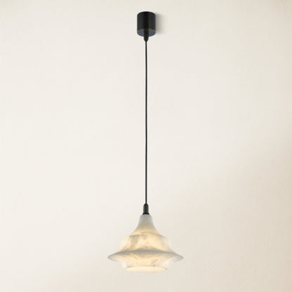 Bloom Alabaster Gleam Pendant 7"D