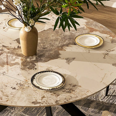 Labarthe Round Sintered Stone Dining Table 63"