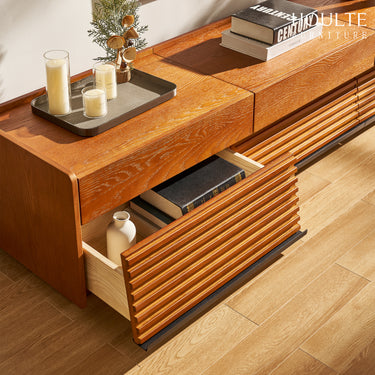Devon Oak Media Console  70.8"