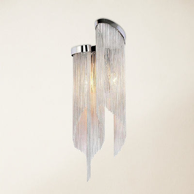 Teresa Cadena Chain Tassel Wall Sconce  24"H
