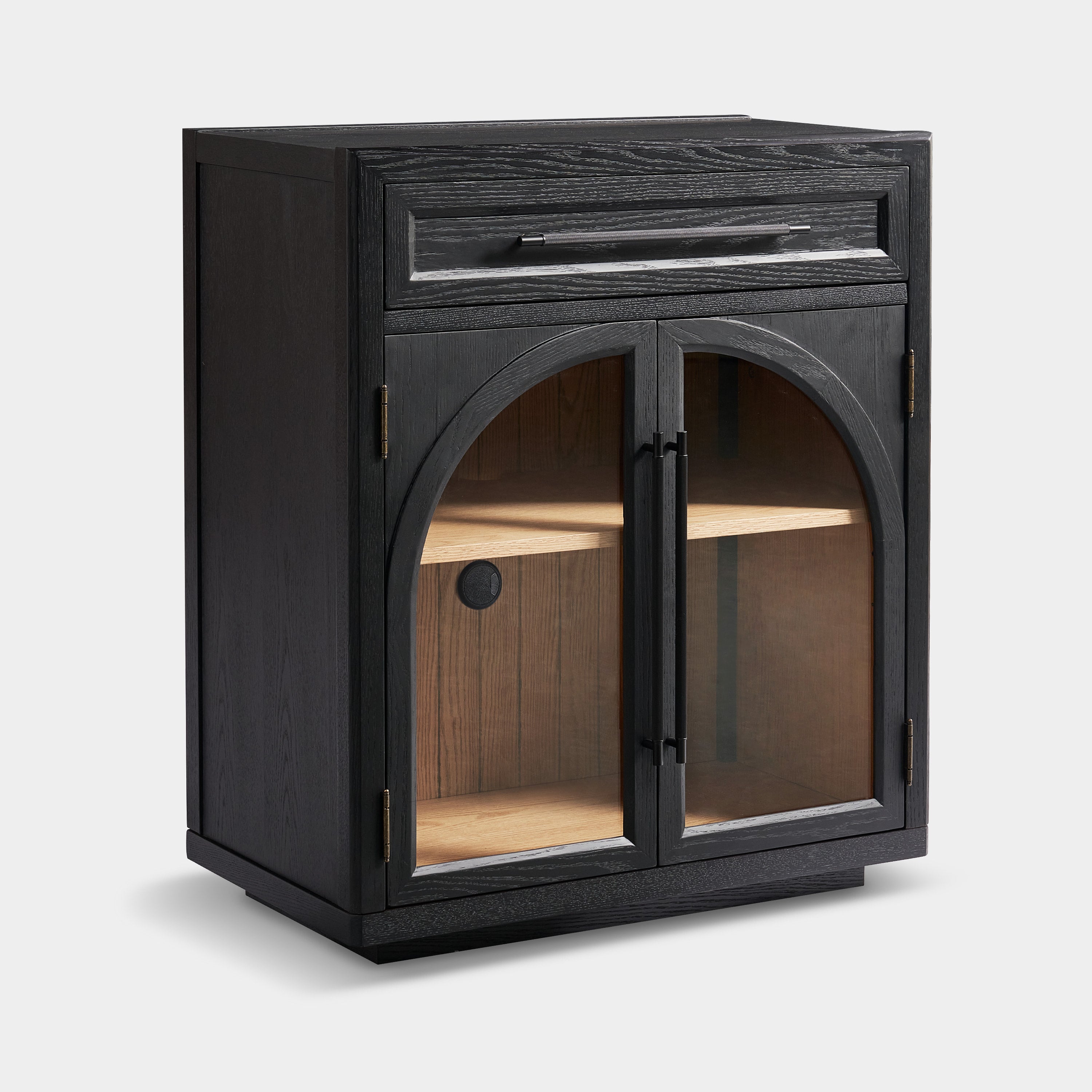 Alvar Arched 96" Oak Sideboard with Drawers(Set of 3)