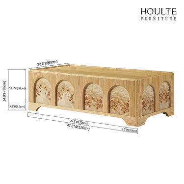 Aurora Oak Coffee Table 47.2"