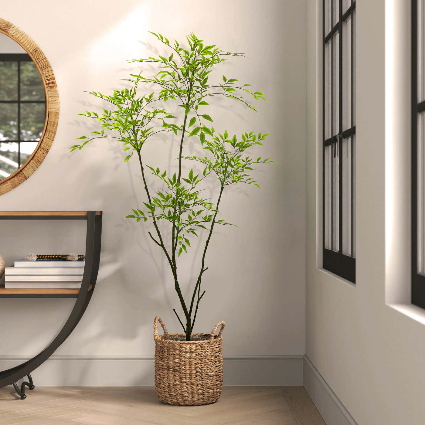 Artificial tree leaves with dense texture