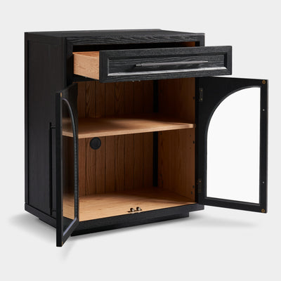 Alvar Arched 61" Oak Sideboard with Drawers(Set of 2)