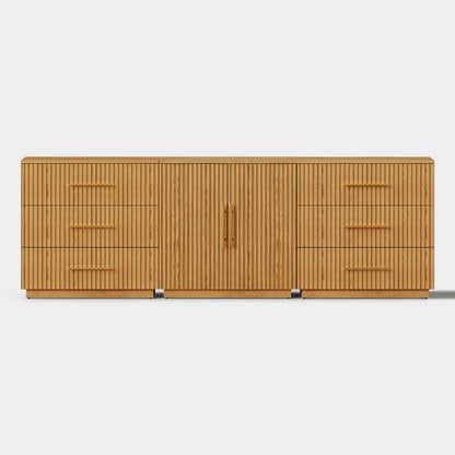 Holt Oak Modular Media Console (Set of 3)