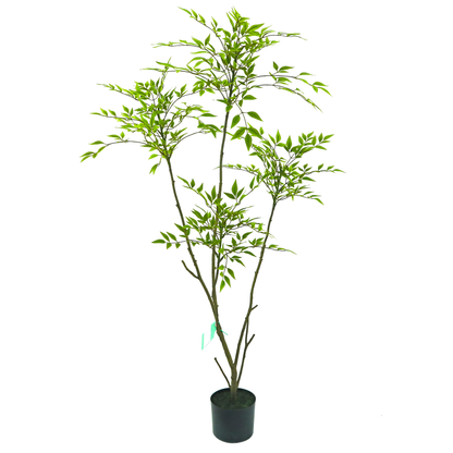 Faux Nandina Tree 60"H