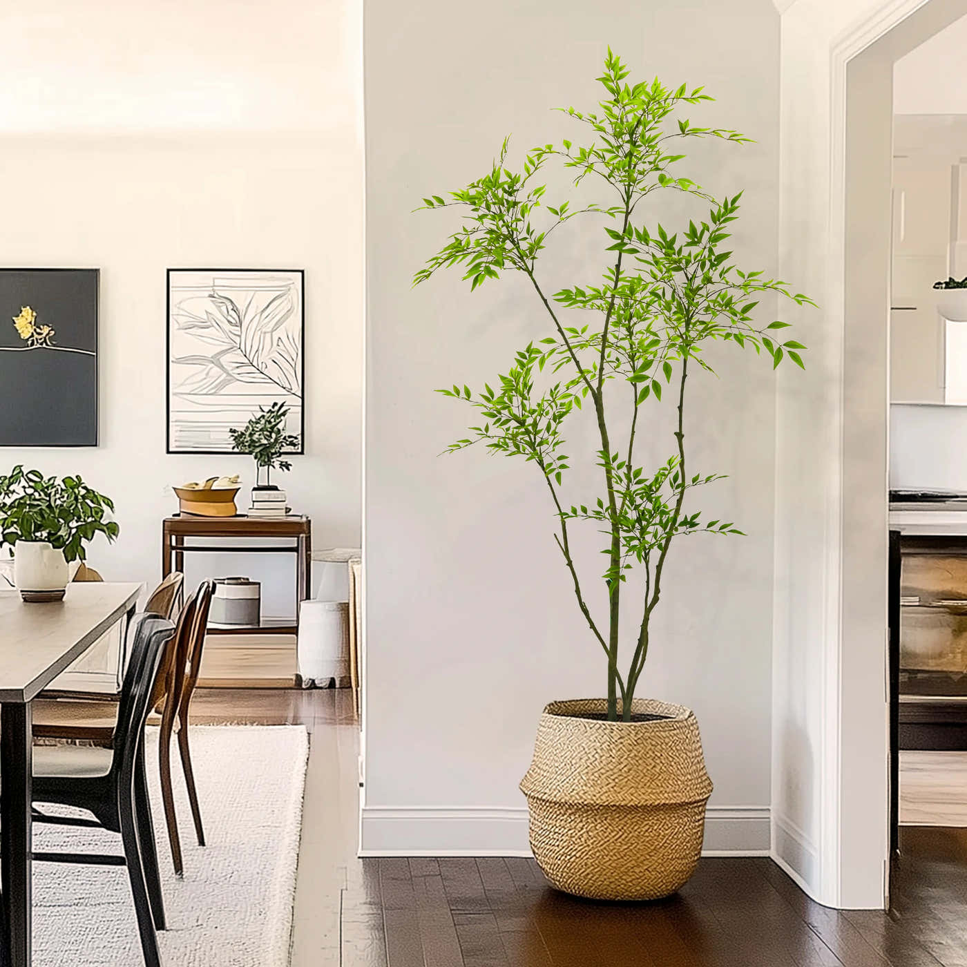 Artificial tree leaves with layered depth