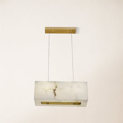 Dave Alabaster Cuboid Dining Room Chandelier 17.7"W