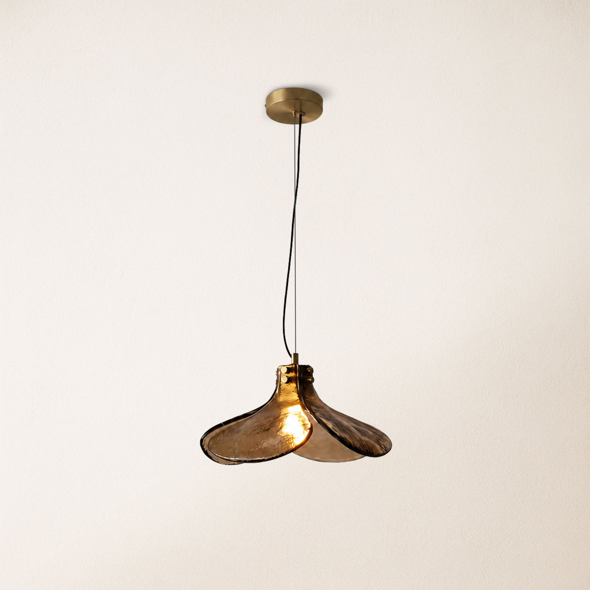 Eora Amber Glass Pendant Light