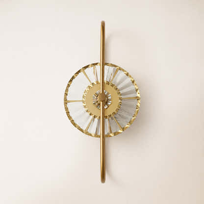 Orythea Crystal Sunburst Wall Sconce