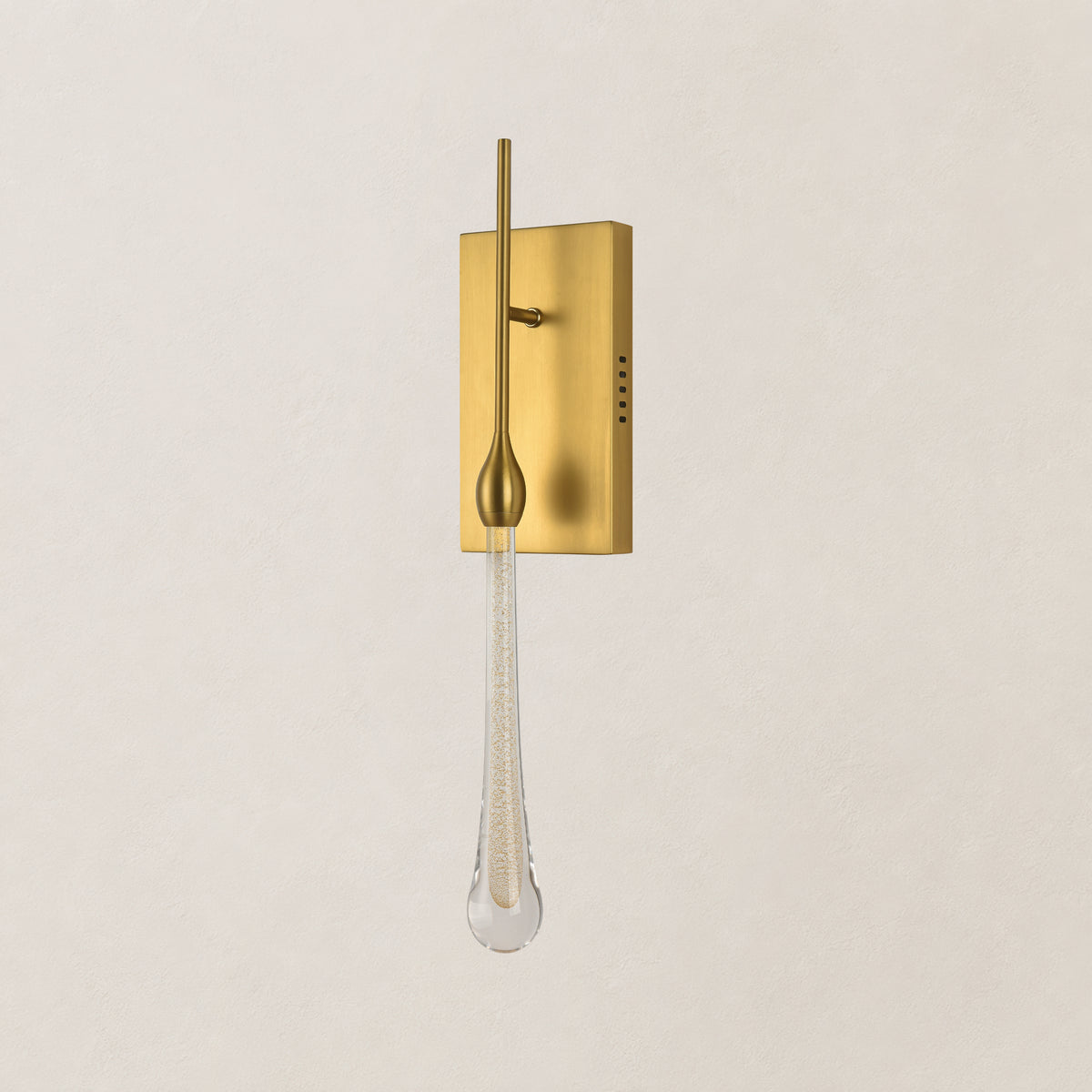 Olivene Glass Teardrop Wall Sconce 21"H
