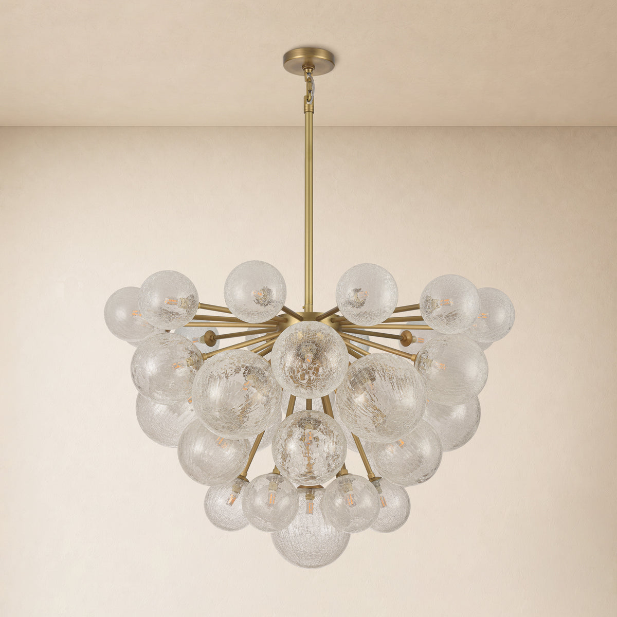 Elowen Glass Globe Cluster Chandelier 35.8"D 