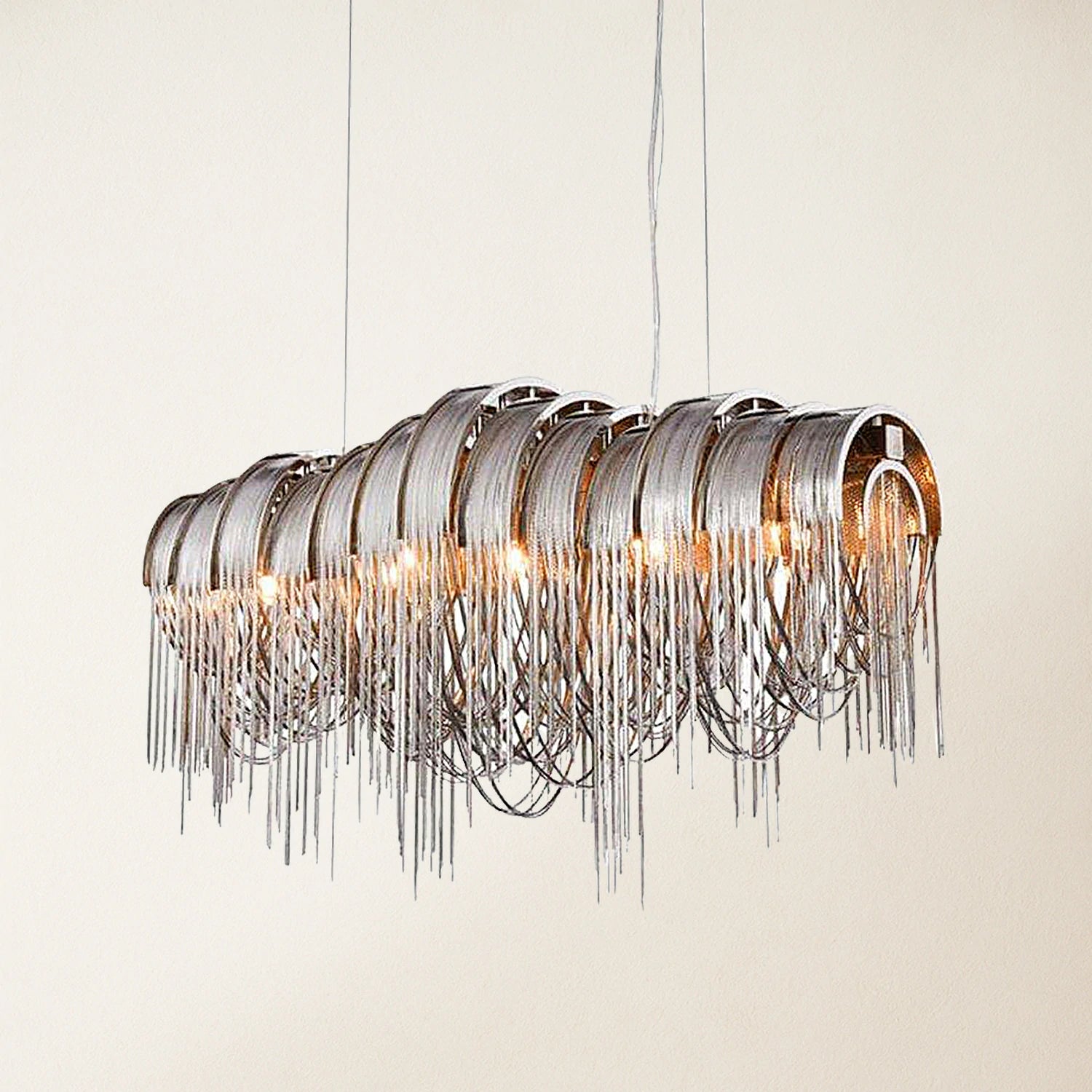 Teresa Cadena Chain Tassel Dining Room Chandelier 43"W