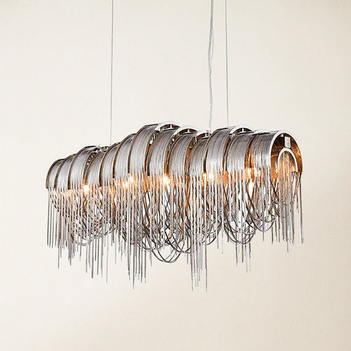 Teresa Cadena Chain Tassel Dining Room Chandelier 43"W