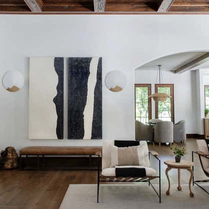 Egwent Alabaster Brass Sconce 10"D