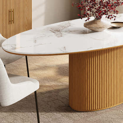 Marley Sintered Stone Dining Table 84"