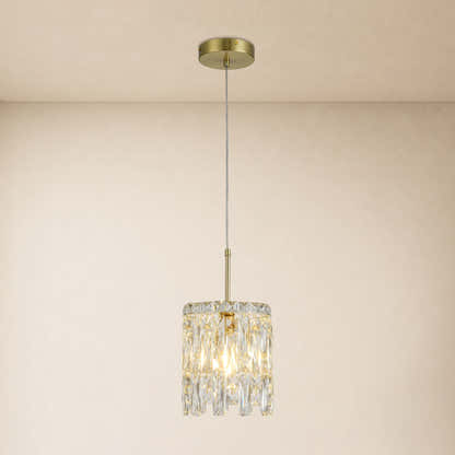 Lucentra Crystal Round Pendant 7"W