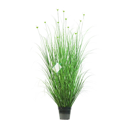 Artificial 11-Head Cosmos with Curved Onion Grass Bonsai 55"H