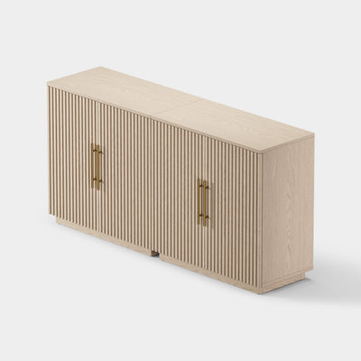 Holt 63″ Solid Oak Console(Set of 2)