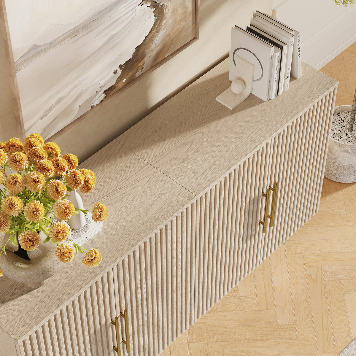 Holt 63″ Solid Oak Console(Set of 2)