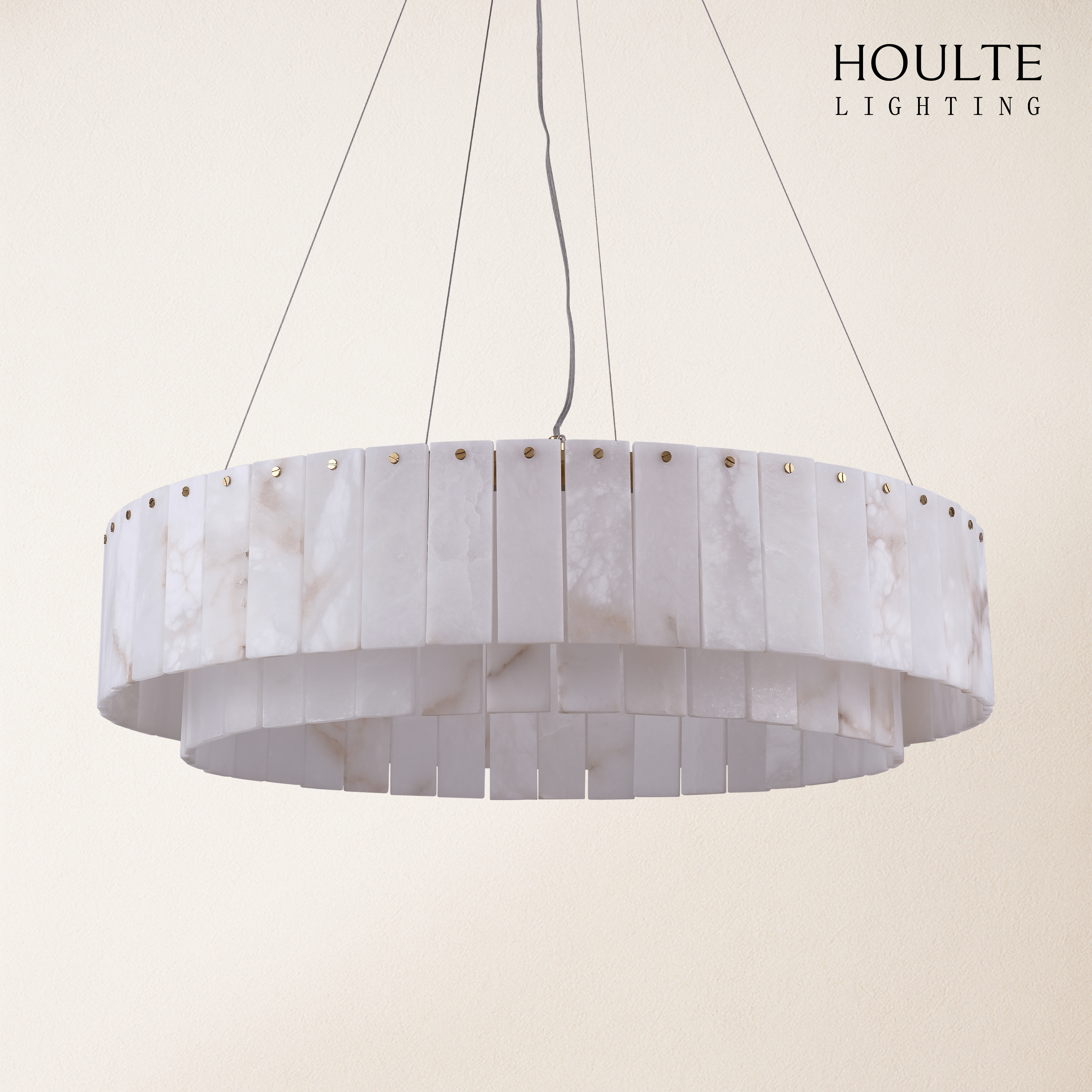 Sawyer Alabaster Round Chandelier 31.5''